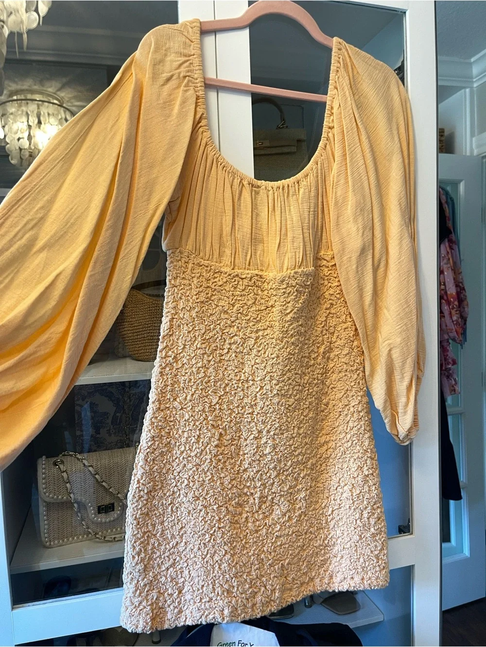 Free People Peach Mini Dress - Picture 2 of 3